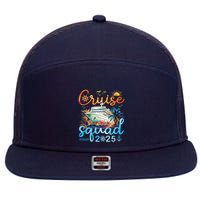 Cruise Squad 2025 Family Vacation Trip Group Matching Cruise 7 Panel Mesh Trucker Snapback Hat