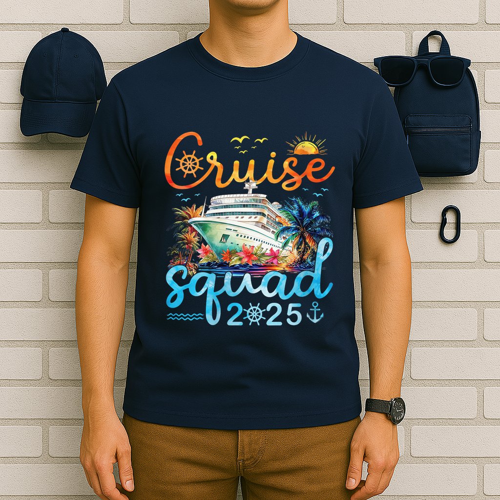 Cruise Squad 2025 Family Vacation Trip Group Matching Cruise T-Shirt