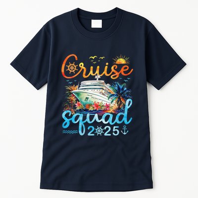 Cruise Squad 2025 Family Vacation Trip Group Matching Cruise Tall T-Shirt
