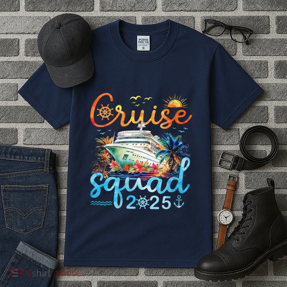Cruise Squad 2025 Family Vacation Trip Group Matching Cruise Tall T-Shirt