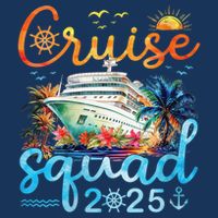 Cruise Squad 2025 Family Vacation Trip Group Matching Cruise Drawstring Bag