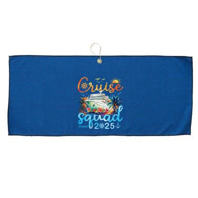 Cruise Squad 2025 Family Vacation Trip Group Matching Cruise Large Microfiber Waffle Golf Towel