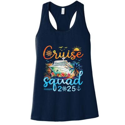 Cruise Squad 2025 Family Vacation Trip Group Matching Cruise Womens Tank Top