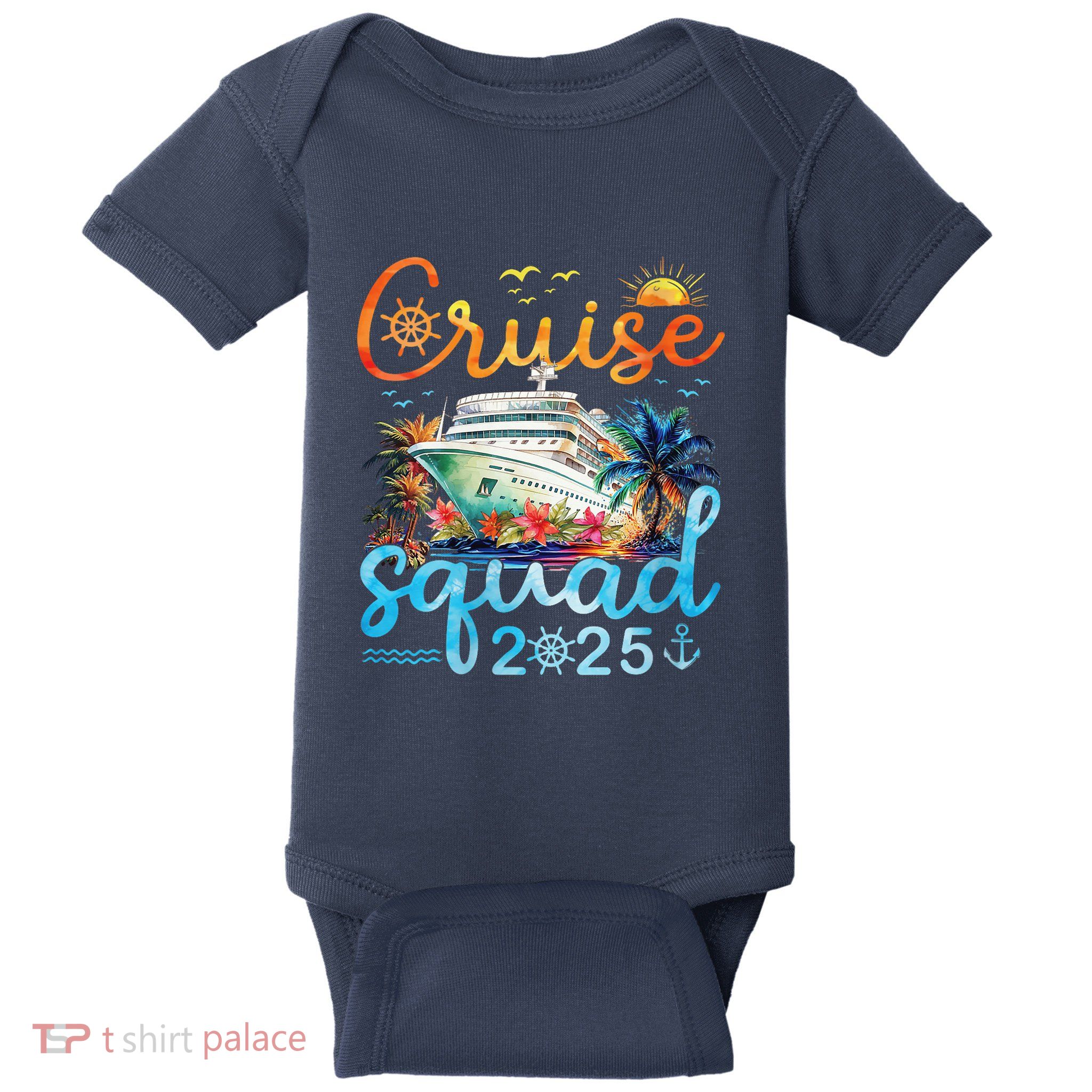 Cruise Squad 2025 Family Vacation Trip Group Matching Cruise Baby Bodysuit