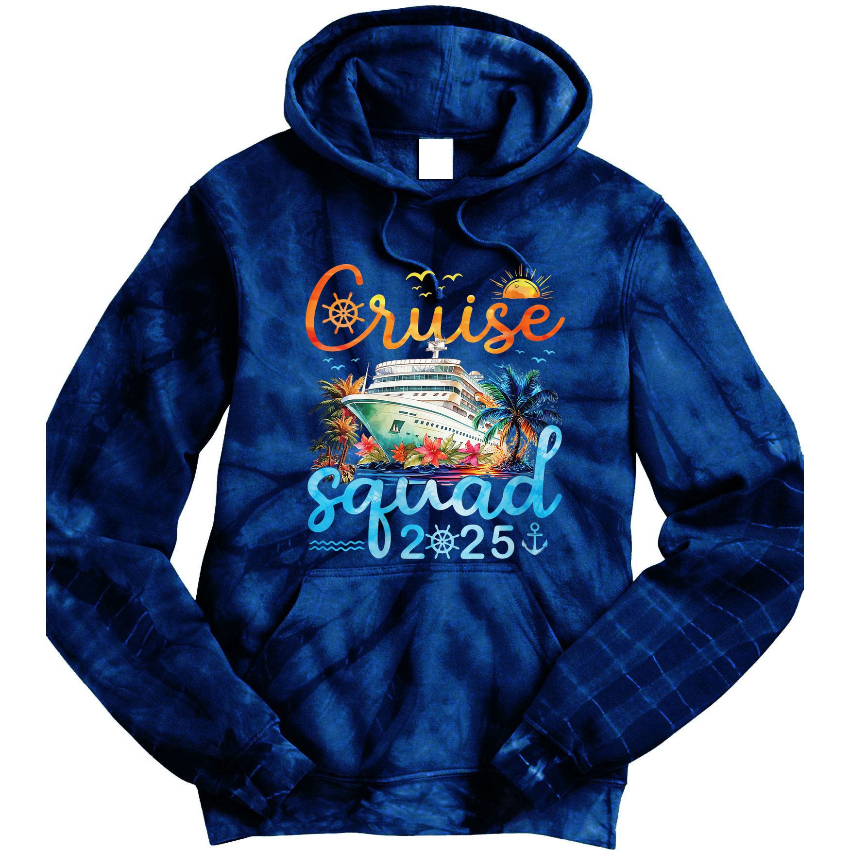 Cruise Squad 2025 Family Vacation Trip Group Matching Cruise Tie Dye Hoodie