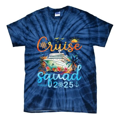 Cruise Squad 2025 Family Vacation Trip Group Matching Cruise Tie-Dye T-Shirt