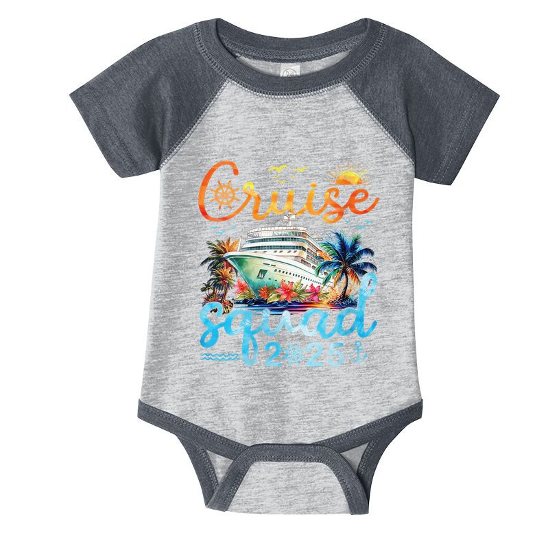 Cruise Squad 2025 Family Vacation Trip Group Matching Cruise Infant Baby Jersey Bodysuit