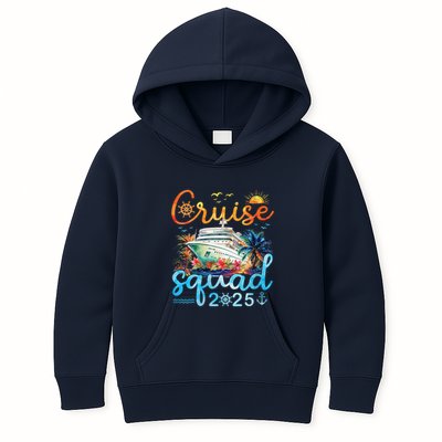 Cruise Squad 2025 Family Vacation Trip Group Matching Cruise Kids Hoodie