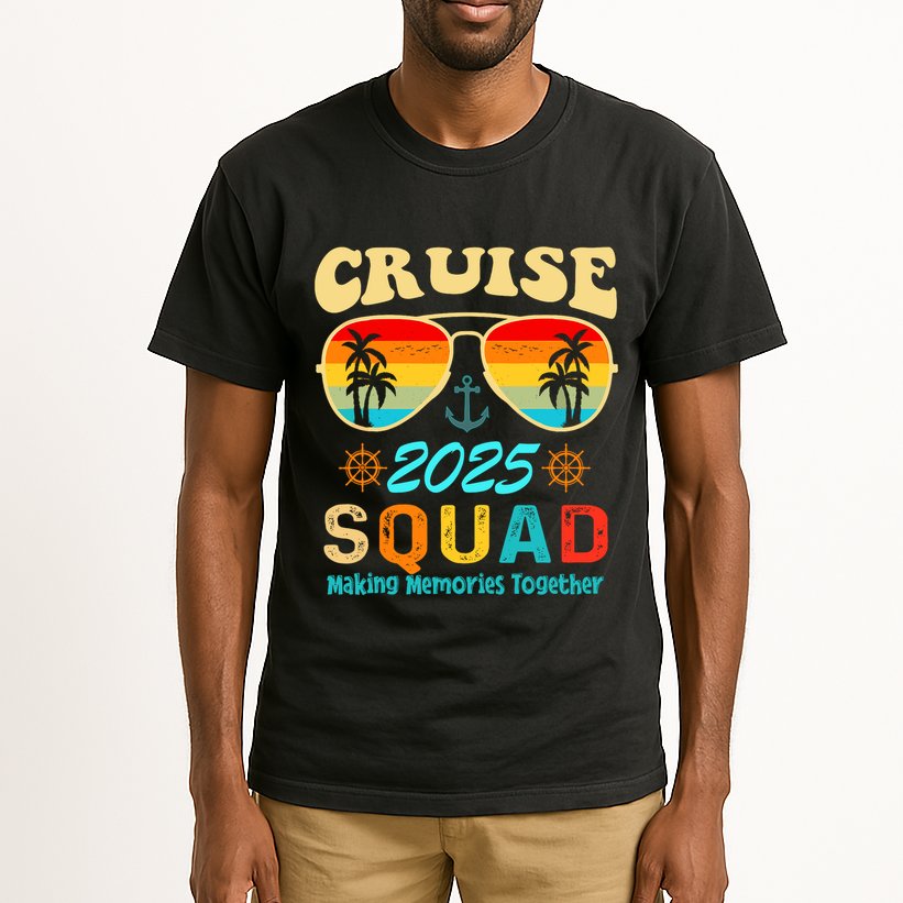 Cruise Squad 2025 Family Friends Vacation Cruising Ship Trip Tall T-Shirt
