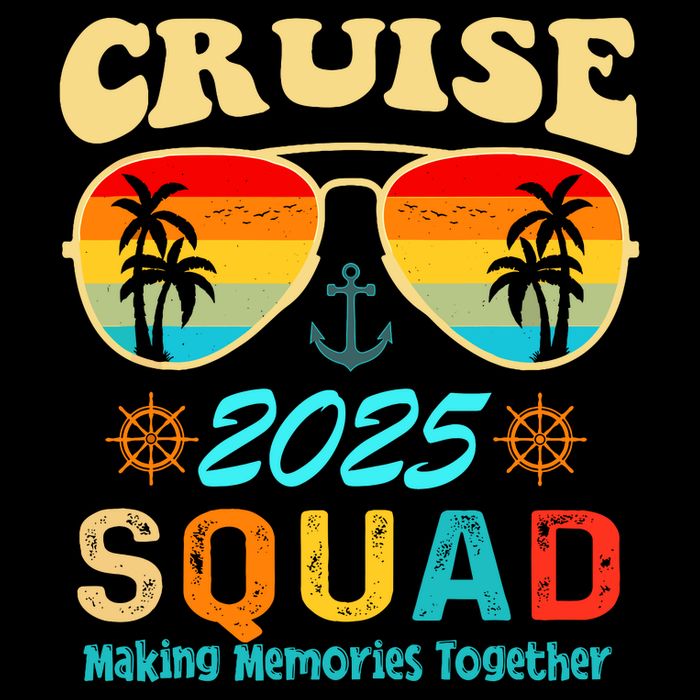 Cruise Squad 2025 Family Friends Vacation Cruising Ship Trip Tall T-Shirt