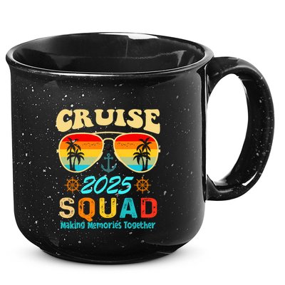 Cruise Squad 2025 Family Friends Vacation Cruising Ship Trip 15oz Campfire Ceramic Mug