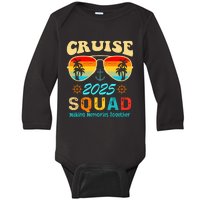 Cruise Squad 2025 Family Friends Vacation Cruising Ship Trip Baby Long Sleeve Bodysuit