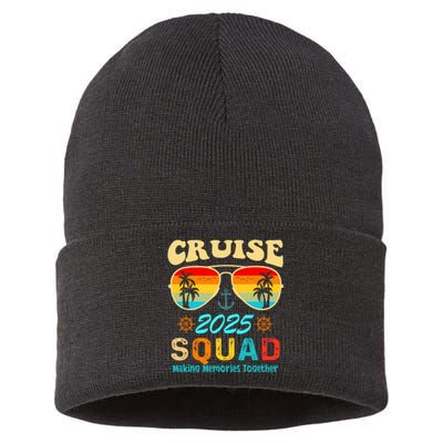 Cruise Squad 2025 Family Friends Vacation Cruising Ship Trip Sustainable Knit Beanie