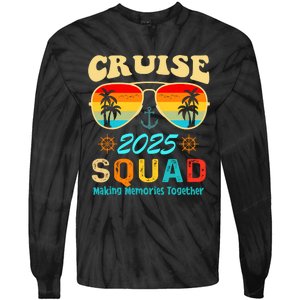 Cruise Squad 2025 Family Friends Vacation Cruising Ship Trip Tie-Dye Long Sleeve Shirt