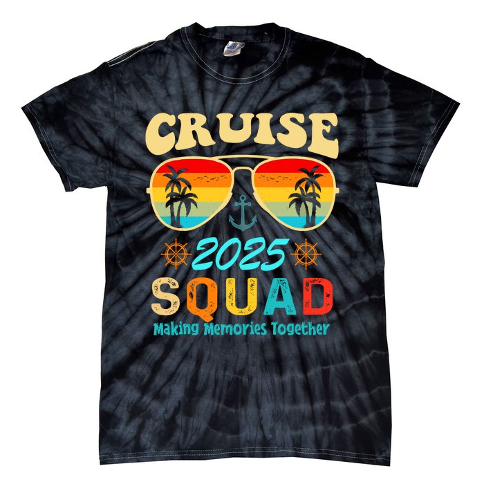 Cruise Squad 2025 Family Friends Vacation Cruising Ship Trip Tie-Dye T-Shirt