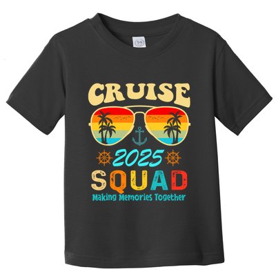 Cruise Squad 2025 Family Friends Vacation Cruising Ship Trip Toddler T-Shirt