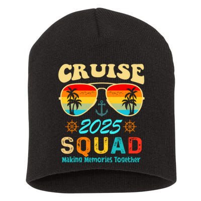 Cruise Squad 2025 Family Friends Vacation Cruising Ship Trip Short Acrylic Beanie