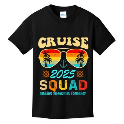 Cruise Squad 2025 Family Friends Vacation Cruising Ship Trip Kids T-Shirt