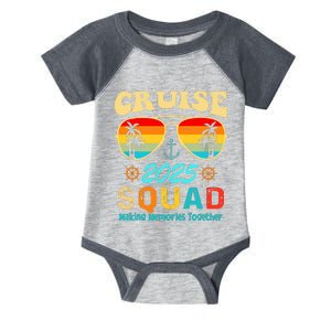 Cruise Squad 2025 Family Friends Vacation Cruising Ship Trip Infant Baby Jersey Bodysuit