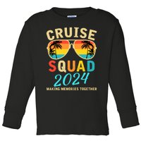 Cruise Squad 2024 Summer Vacation Matching Family Group Toddler Long Sleeve Shirt