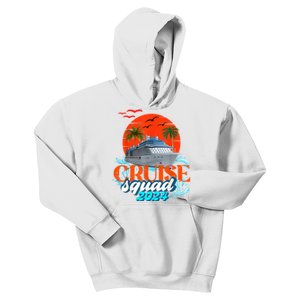 Cruise Squad 2024 Matching Family Group With Anchor Kids Hoodie