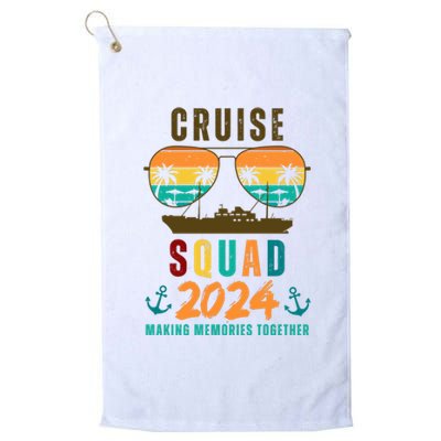 Cruise Squad 2024 Making Memories Together Family Vacation Platinum Collection Golf Towel