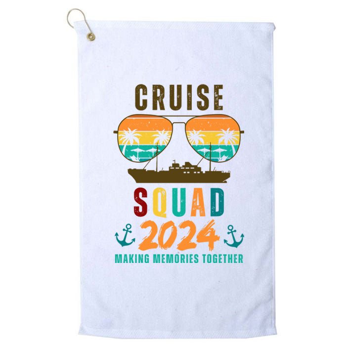 Cruise Squad 2024 Making Memories Together Family Vacation Platinum Collection Golf Towel