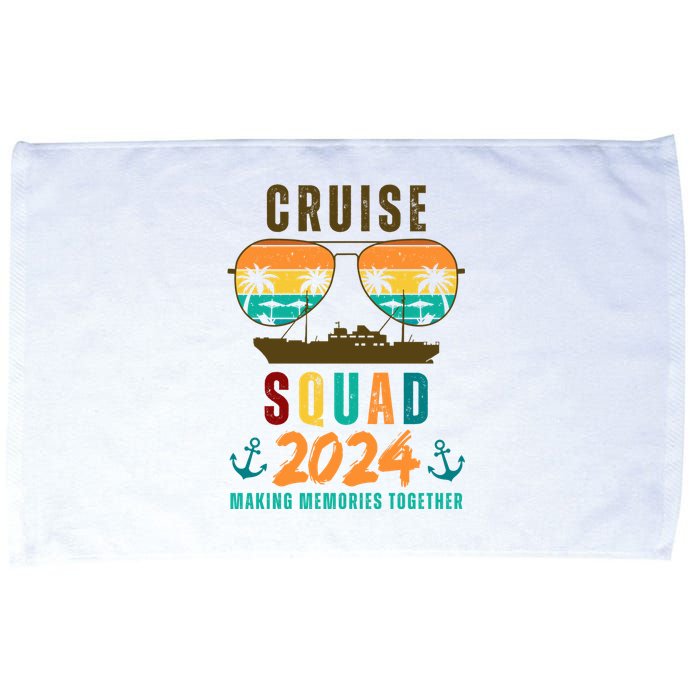 Cruise Squad 2024 Making Memories Together Family Vacation Microfiber Hand Towel