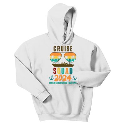 Cruise Squad 2024 Making Memories Together Family Vacation Kids Hoodie