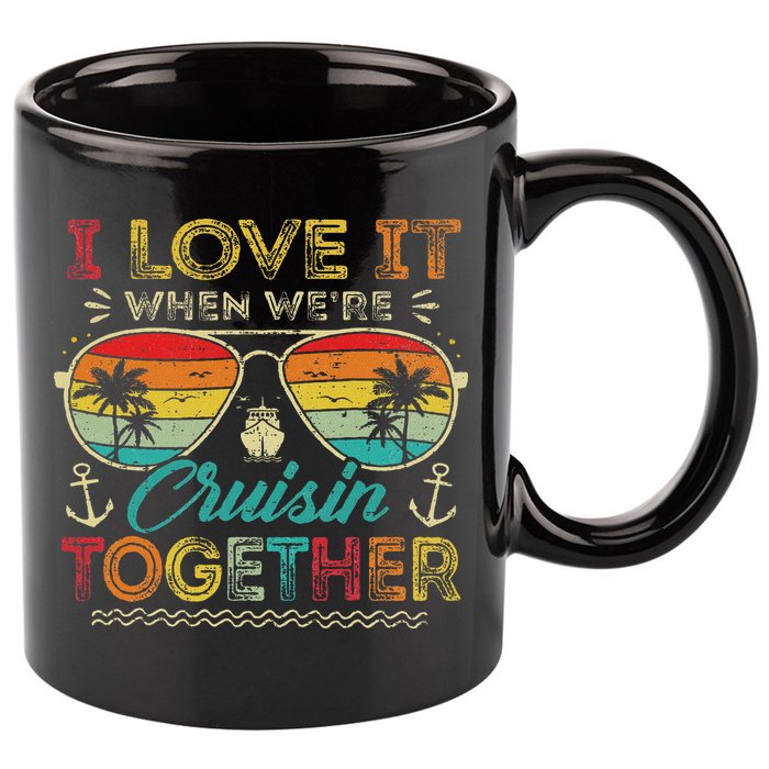 Cruise Squad 2025 Family Group Matching Summer Vacation 11oz C Handle Ceramic Mug