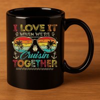 Cruise Squad 2025 Family Group Matching Summer Vacation 11oz C Handle Ceramic Mug