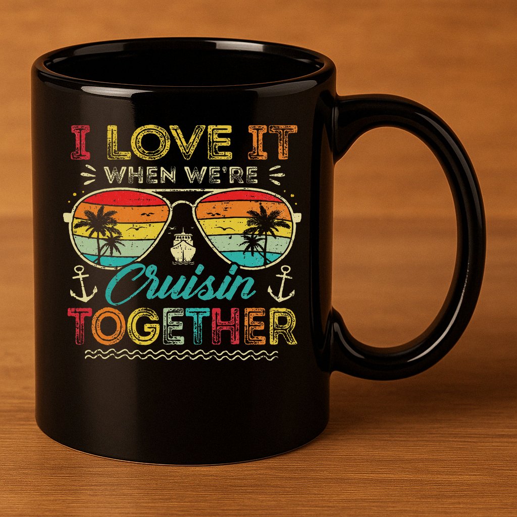 Cruise Squad 2025 Family Group Matching Summer Vacation 11oz C Handle Ceramic Mug