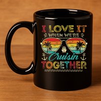 Cruise Squad 2025 Family Group Matching Summer Vacation 11oz C Handle Ceramic Mug