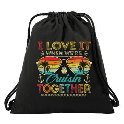Cruise Squad 2025 Family Group Matching Summer Vacation Drawstring Bag