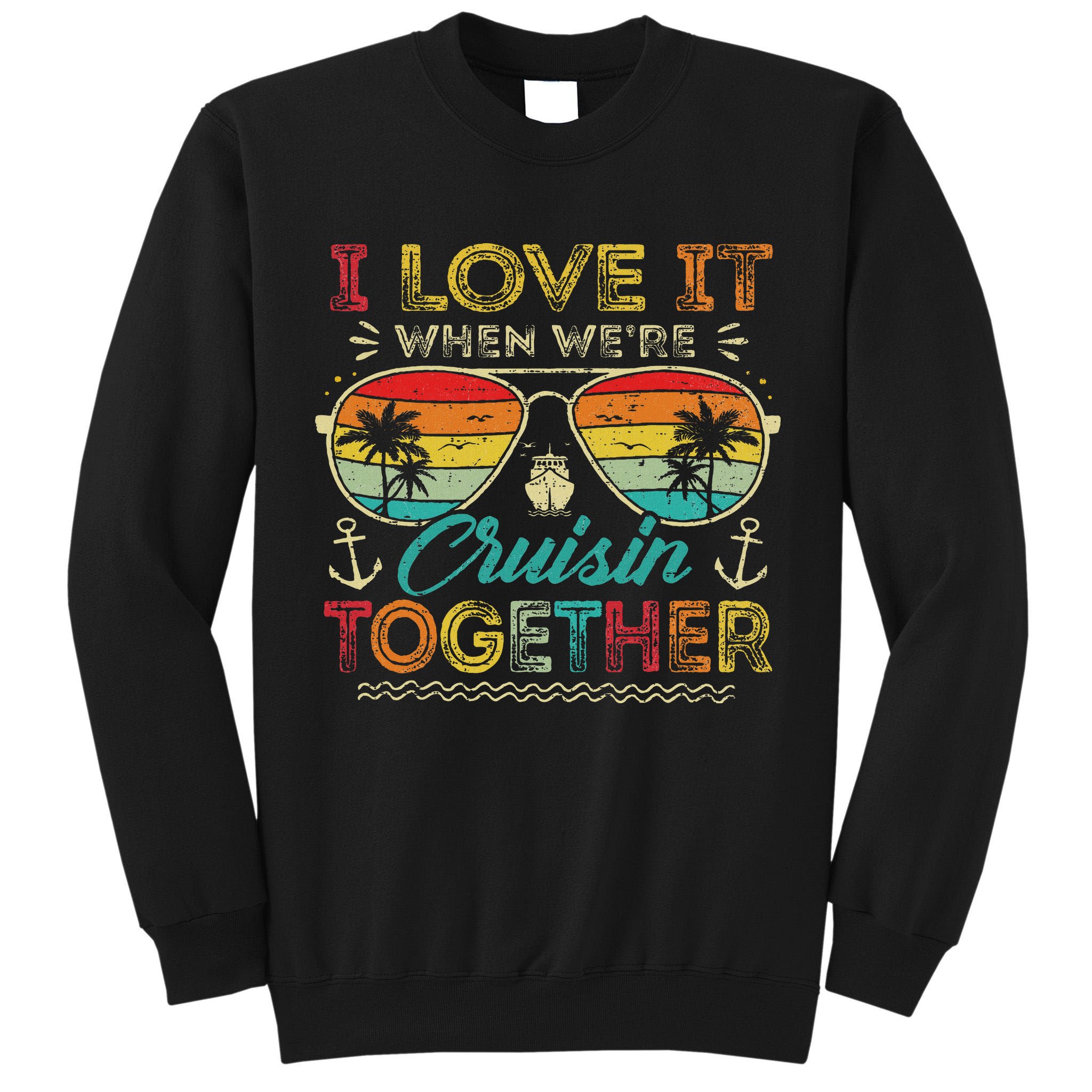 Cruise Squad 2025 Family Group Matching Summer Vacation Tall Sweatshirt