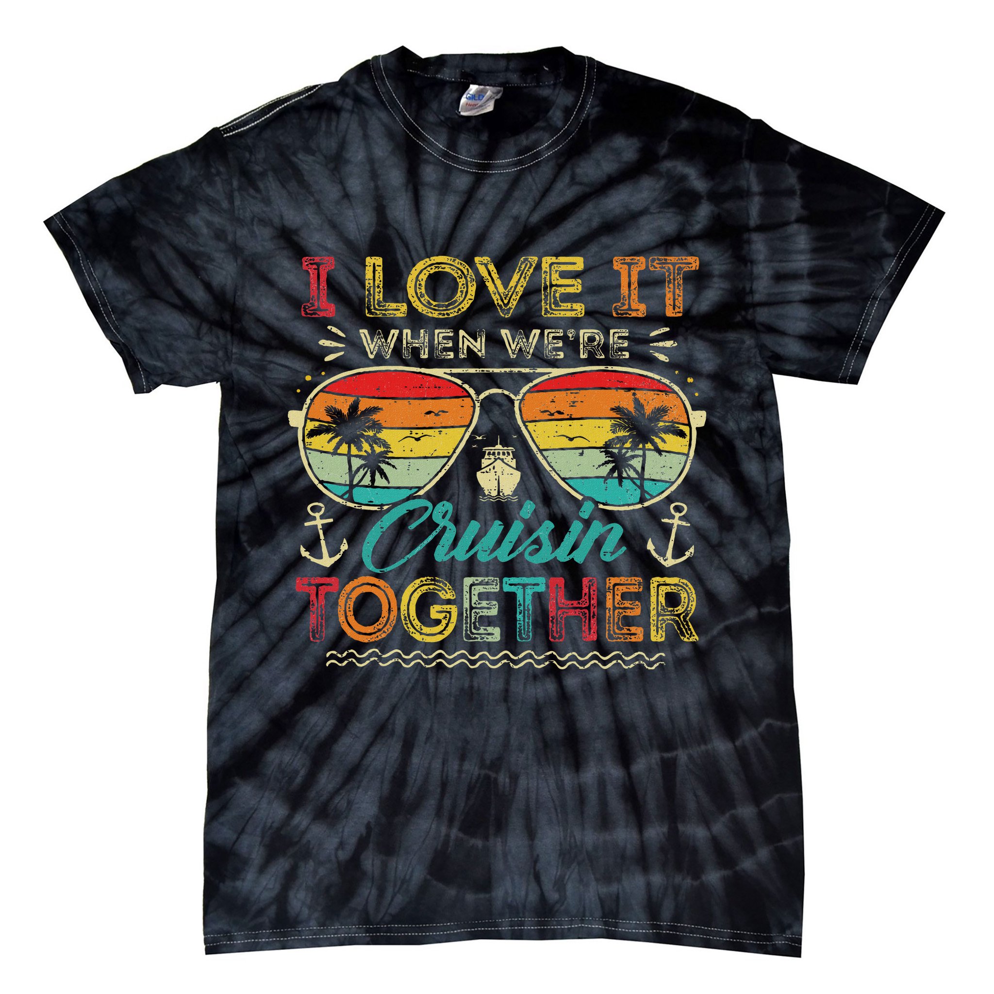 Cruise Squad 2025 Family Group Matching Summer Vacation Tie-Dye T-Shirt