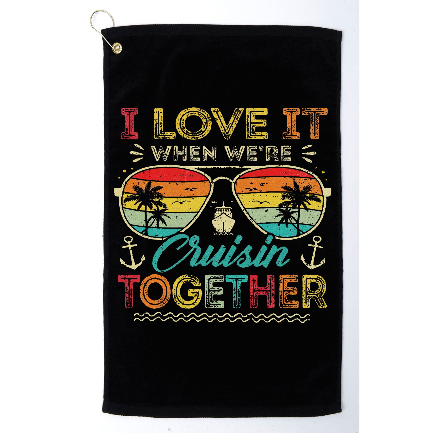 Cruise Squad 2025 Family Group Matching Summer Vacation Golf Towel