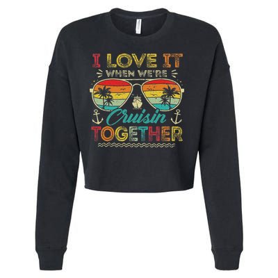 Cruise Squad 2025 Family Group Matching Summer Vacation Cropped Pullover Crew