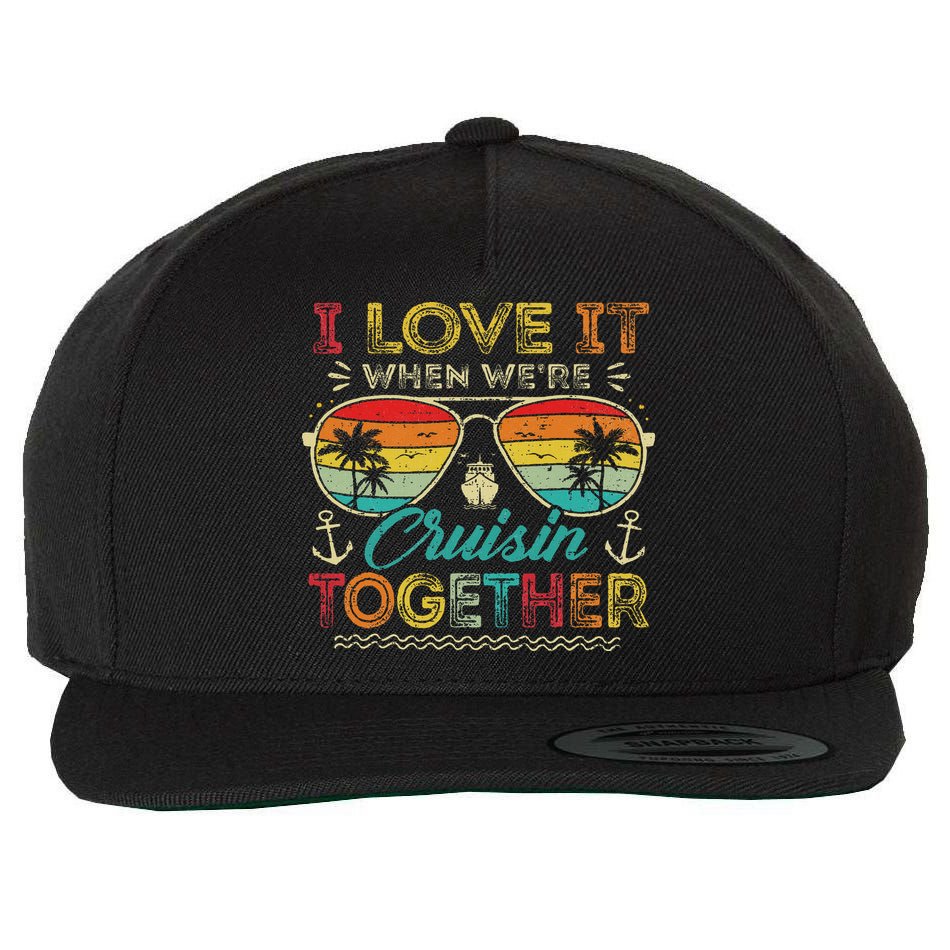 Cruise Squad 2025 Family Group Matching Summer Vacation Wool Snapback Cap