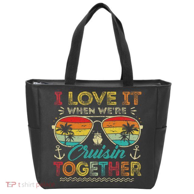 Cruise Squad 2025 Family Group Matching Summer Vacation Zip Tote Bag
