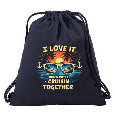 Cruise Squad 2025 Summer Vacation Matching Family Cruise Drawstring Bag
