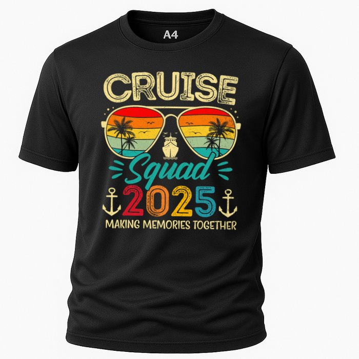 Cruise Squad 2025 Family Group Matching Summer Vacation Cooling Performance Crew T-Shirt
