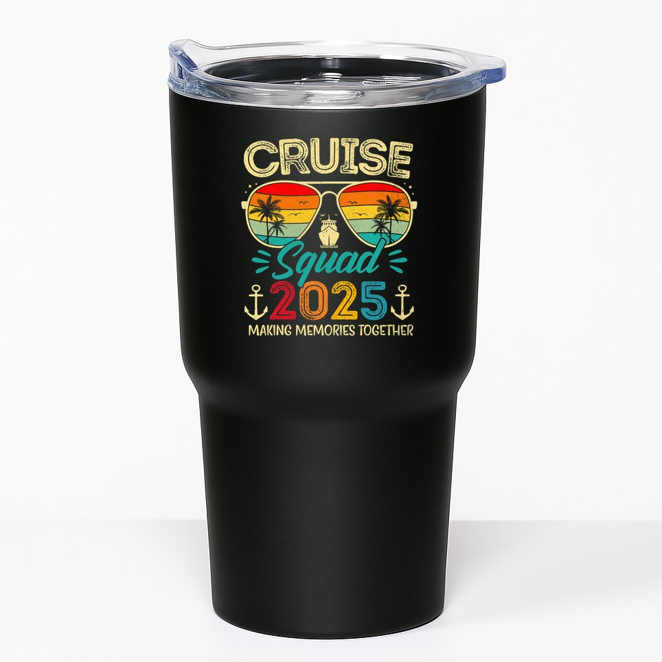 Cruise Squad 2025 Family Group Matching Summer Vacation Tumbler