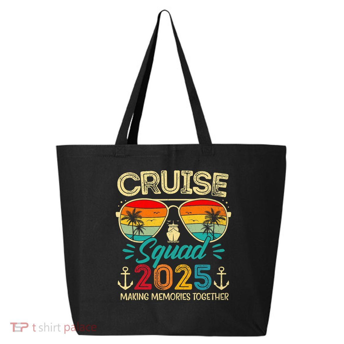 Cruise Squad 2025 Family Group Matching Summer Vacation 25L Jumbo Tote