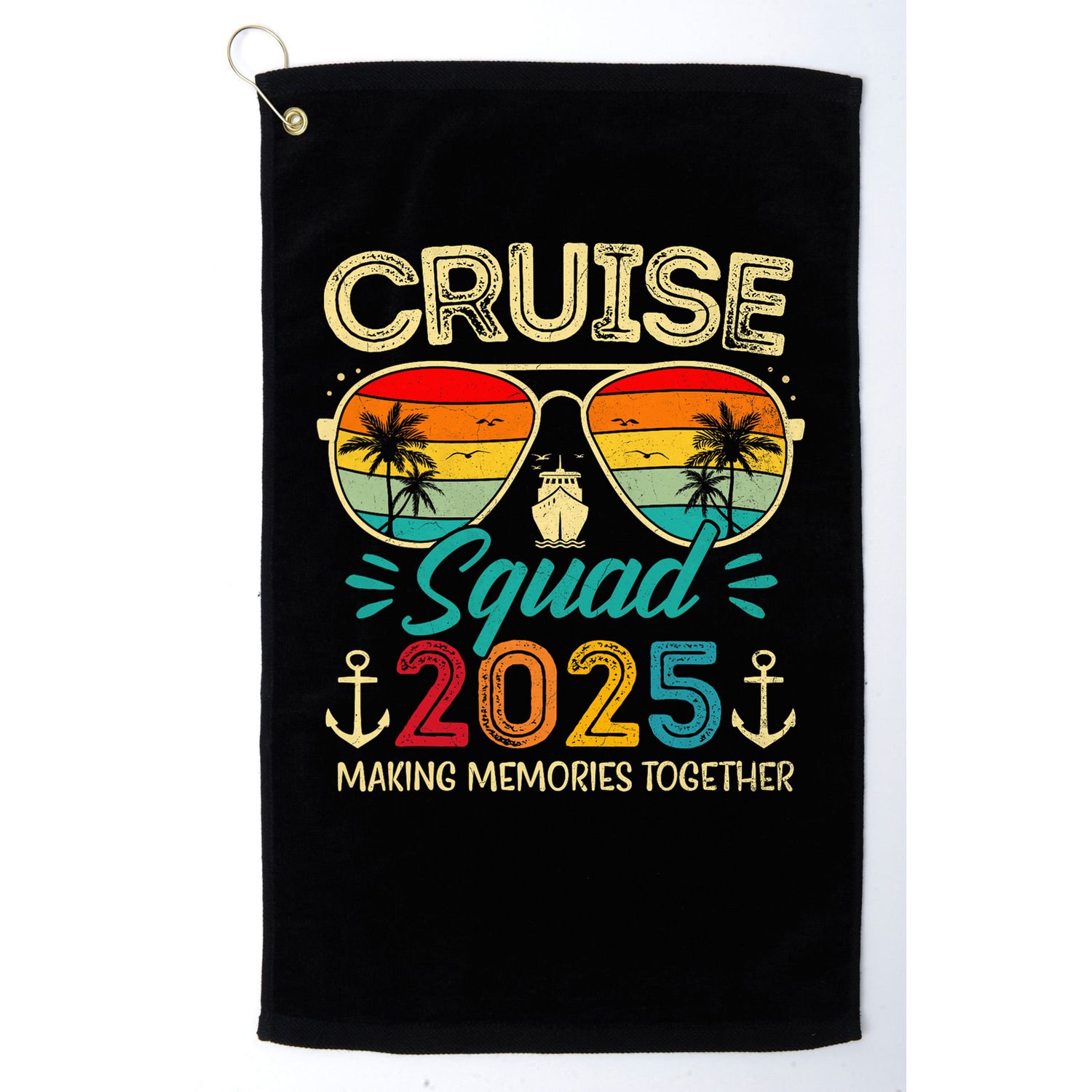 Cruise Squad 2025 Family Group Matching Summer Vacation Golf Towel