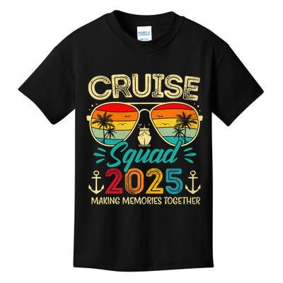 Cruise Squad 2025 Family Group Matching Summer Vacation Kids T-Shirt