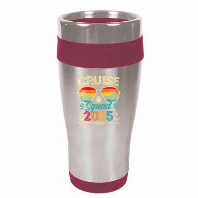 Cruise Squad 2025 Family Group Matching Summer Vacation 16oz Travel Tumbler