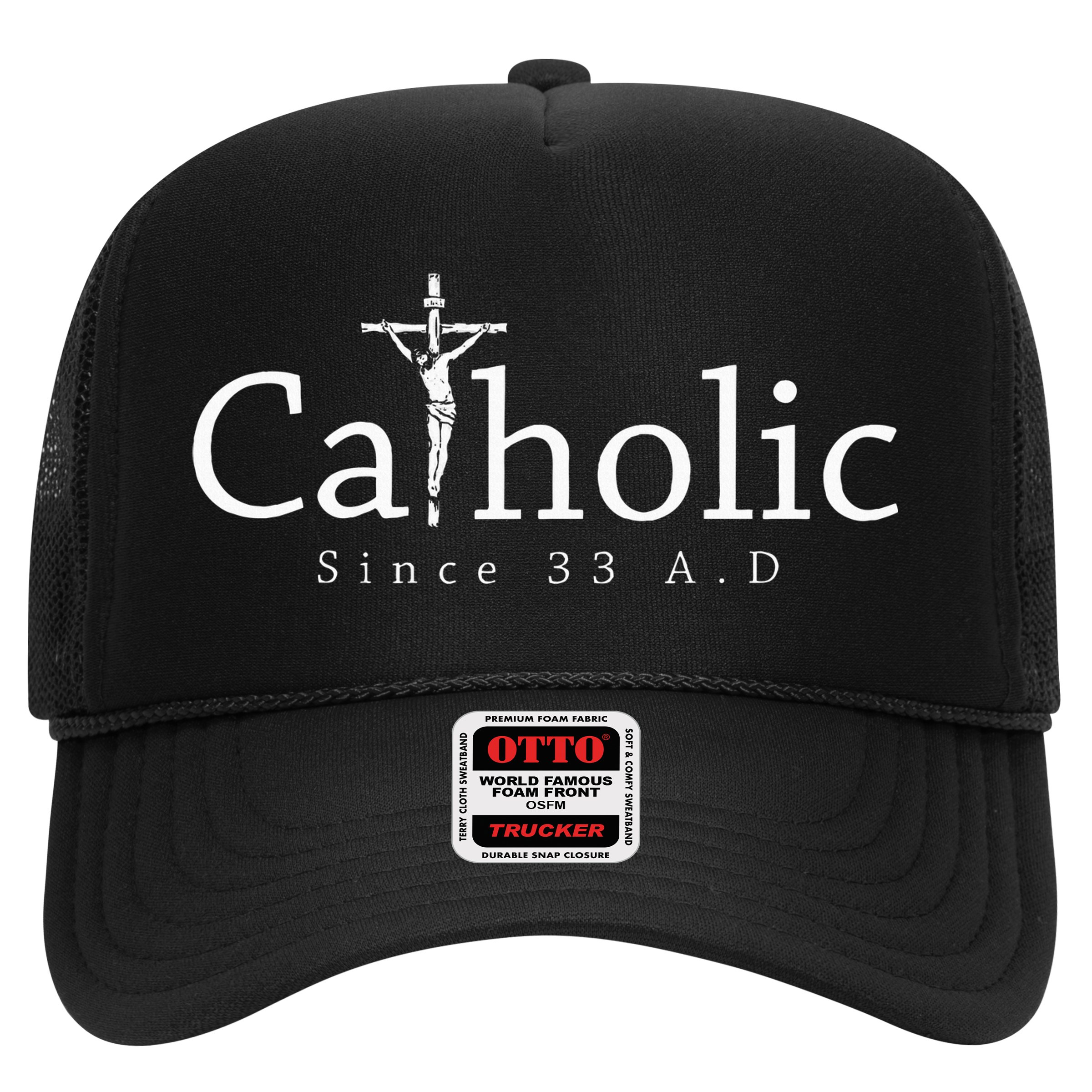 Catholic Since 33 Ad Crucifix Jesus Eucharist Christianity Hat
