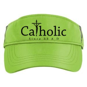 Catholic Since 33 Ad Crucifix Jesus Eucharist Christianity Gift Adult Drive Performance Visor