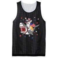 Corgi Shark 4th Of July Dog Mom Dad Puppy Lover Mesh Reversible Basketball Jersey Tank